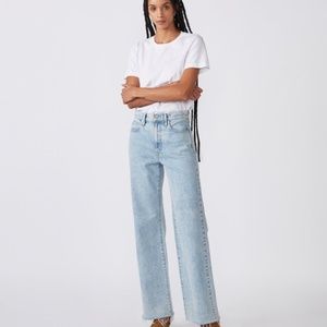 SLVRLAKE Light Blue Flare & Wide Leg Jeans